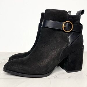 Vionic Tenley Black Heeled Bootie 7 1/2